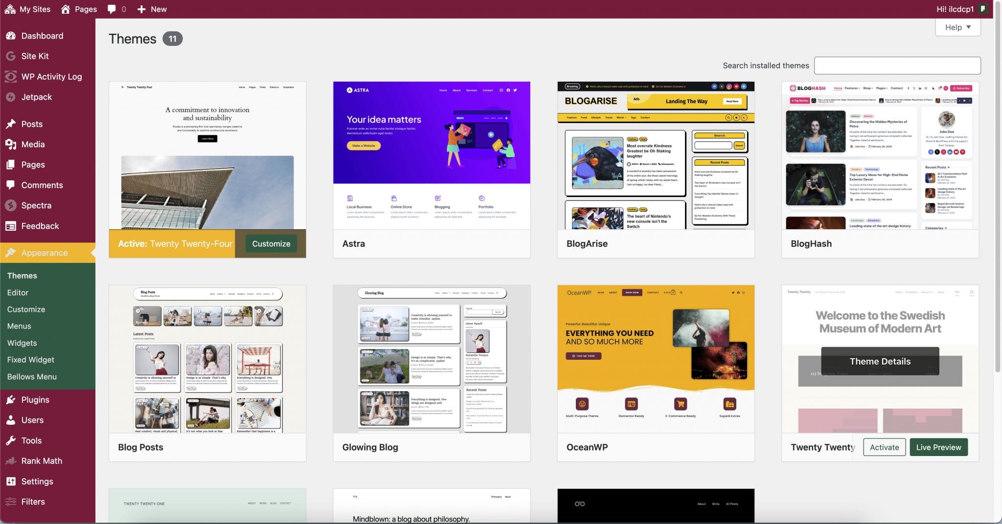 Tutorial pages